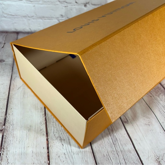 Louis Vuitton Gift Box Storage Orange Black Size 14”x10”x5” - Picture 7 of 14
